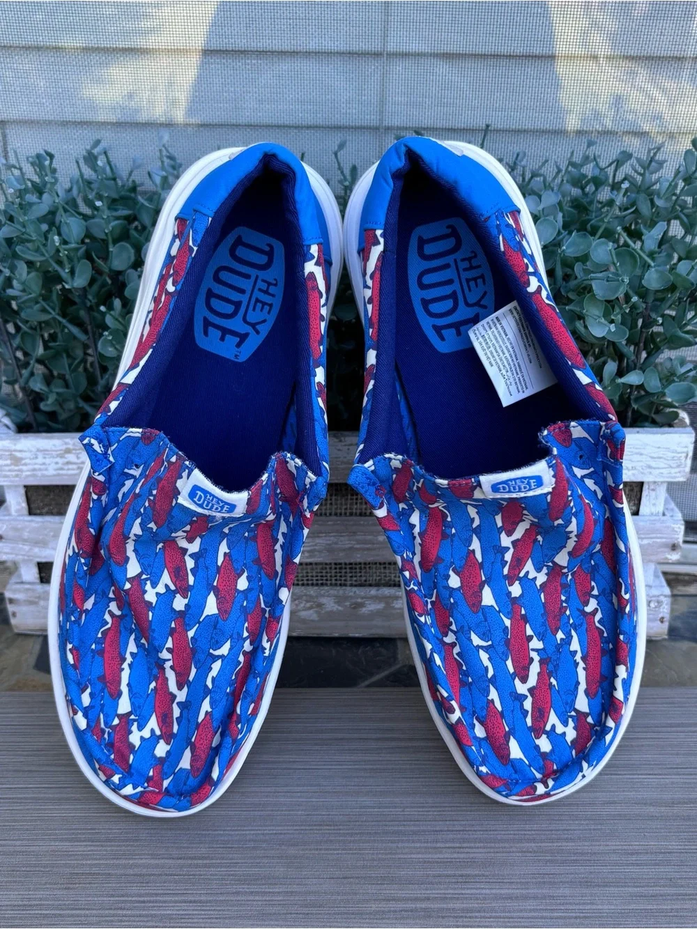 HEY DUDE Wally H2O Fish Camo Shoes